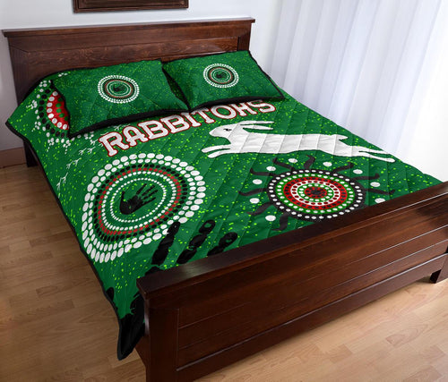 south-sydney-rabbitohs-indigenous-quilt-bed-set-country-style