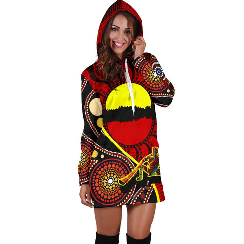 hoodie-dress-australia-aboriginal-dots-with-didgeridoo