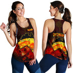 Aboriginal Women's Racerback Tank - Anangu Custodians - Vibe Hoodie