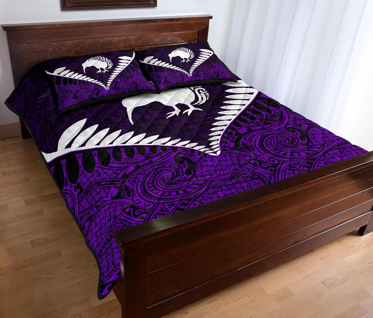 kiwi-silver-fern-classic-quilt-bed-set-purple