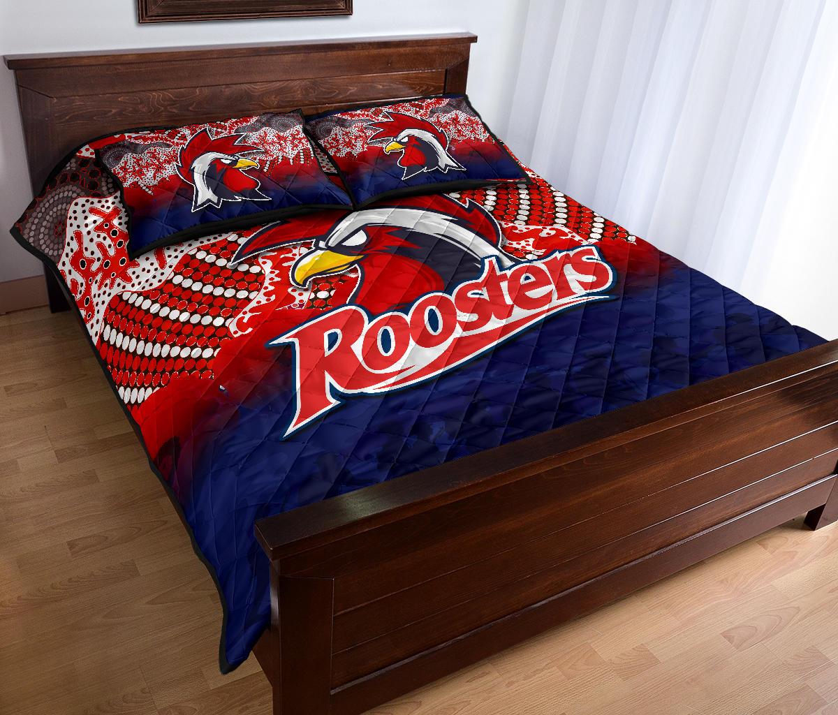 roosters-quilt-bed-set-anzac-day-aboriginal