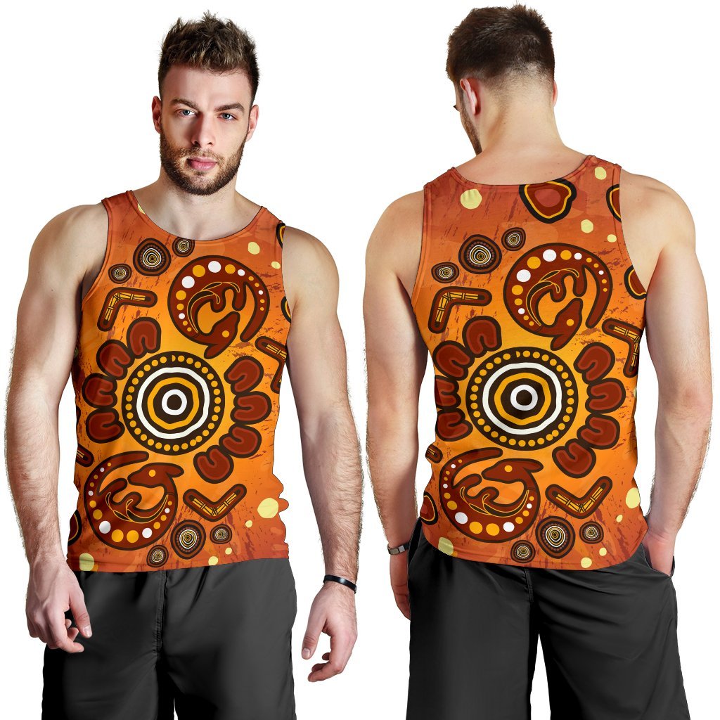 aboriginal-mens-tank-top-baby-kangaroo-and-dot-painting-patterns