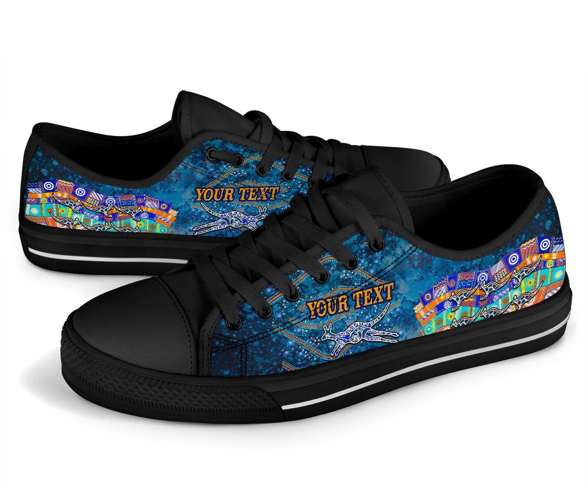 custom-text-low-top-shoes-kangaroo-dreaming