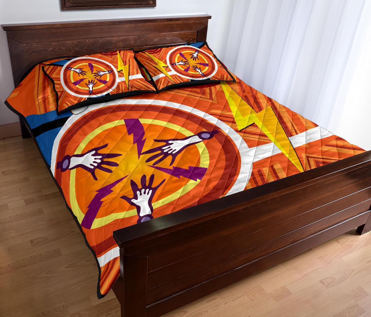 storm-quilt-bed-set-simple-indigenous-orange