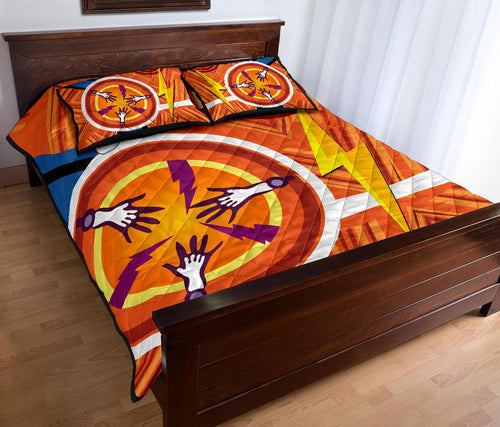 storm-quilt-bed-set-simple-indigenous-orange