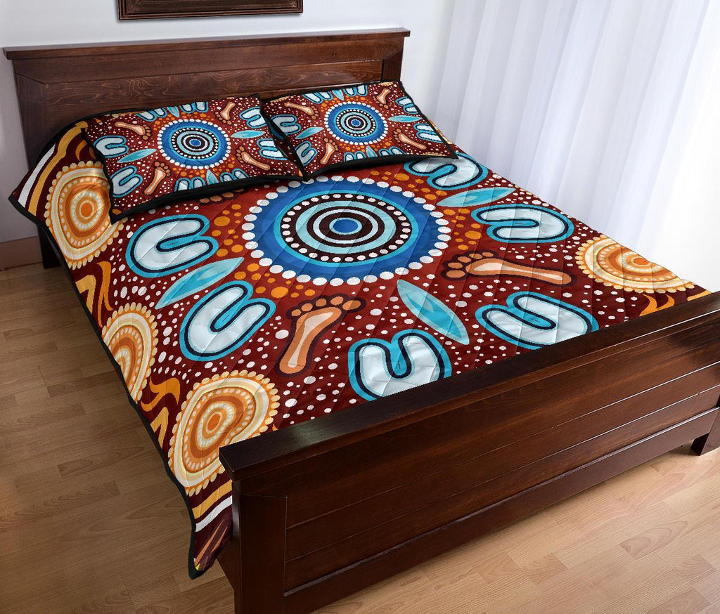 aboriginal-quilt-bed-set-indigenous-circle-dot-painting-ver02