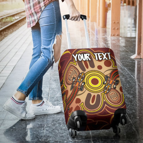 custom-aboriginal-luggage-covers-indigenous-lizard-dot-painting-art