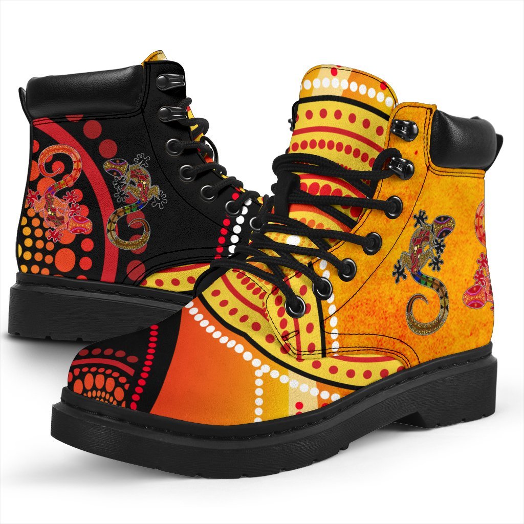aboriginal-all-season-boots-couple-aboriginal-lizards