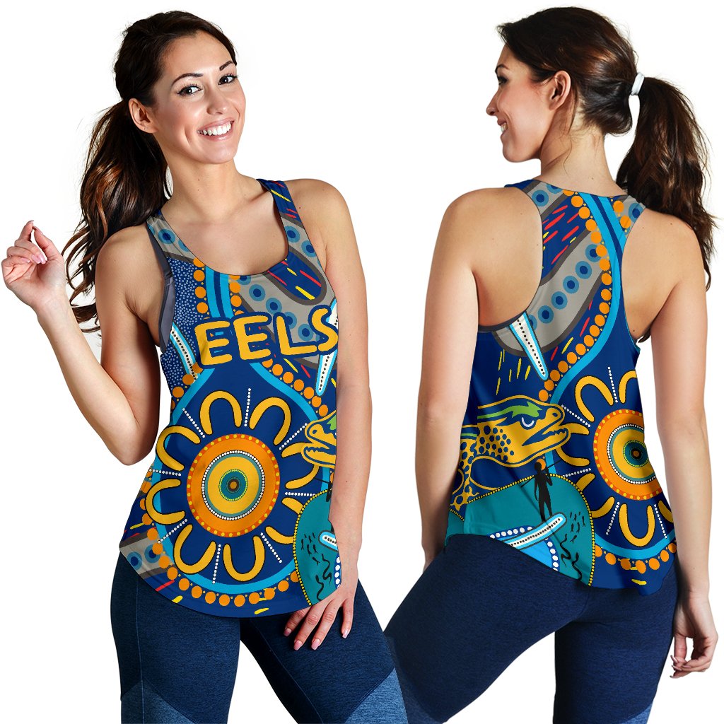 Parramatta Women Racerback Tank Eels Indigenous - Vibe Hoodie
