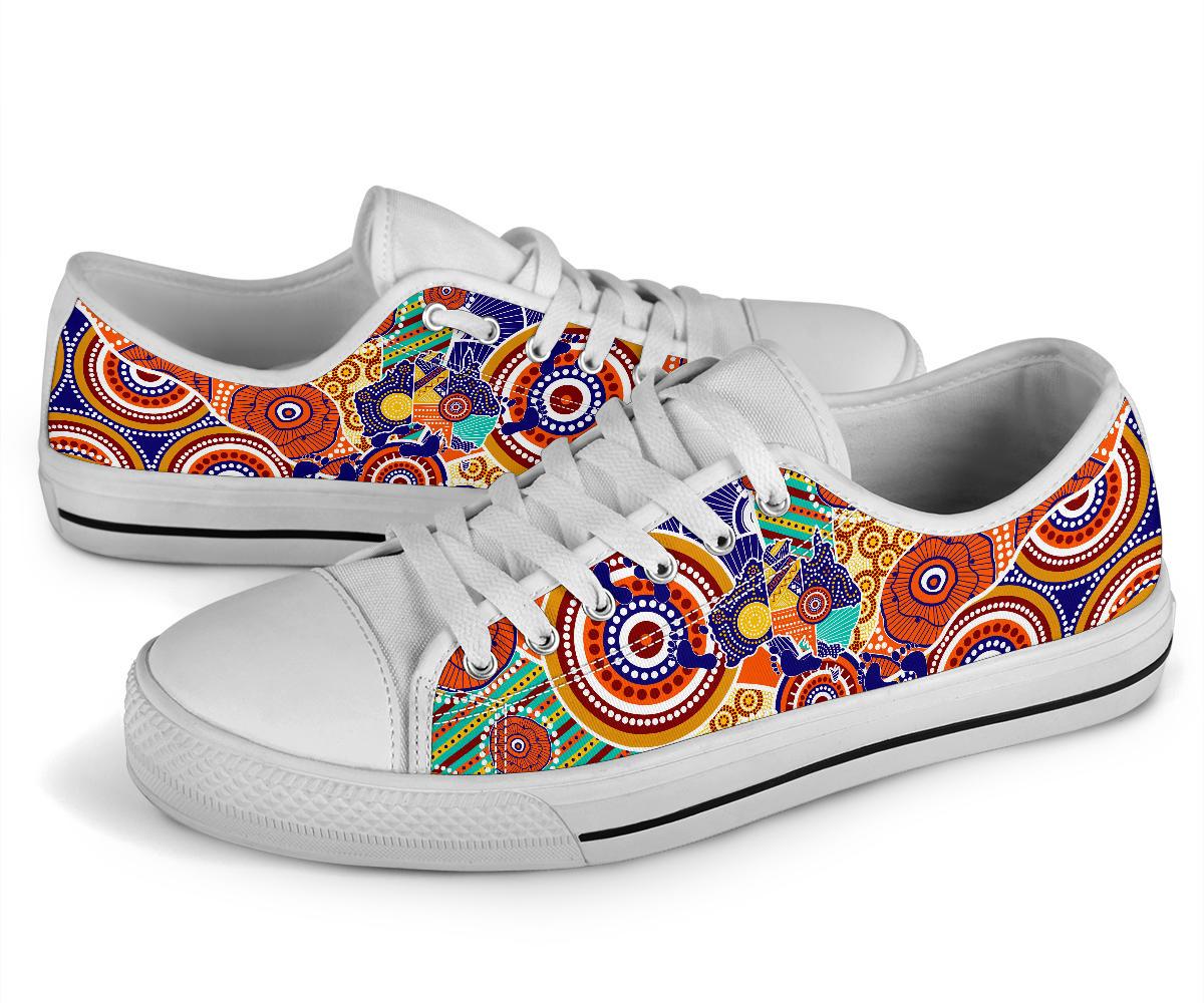 aboriginal-low-top-shoes-australian-map-dot-painting