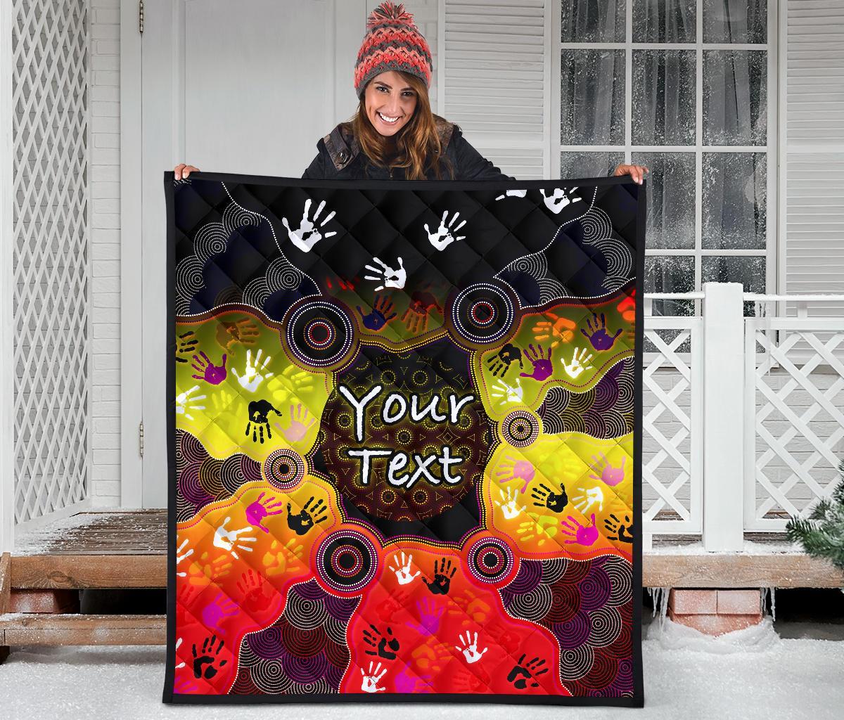 custom-aboriginal-premium-quilt-indigenous-circle-dot-painting-hand-art