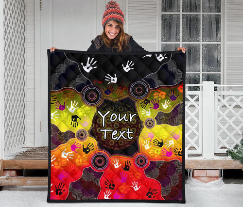 custom-aboriginal-premium-quilt-indigenous-circle-dot-painting-hand-art