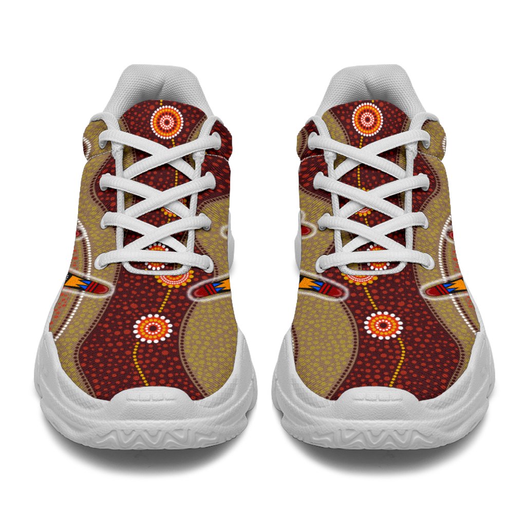 aboriginal-sneakers-boomerang-patterns-circle-dot-painting-chunky