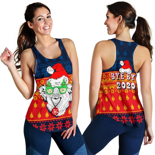 Christmas Women's Racerback Tank - Bye Bye 2020 - Vibe Hoodie