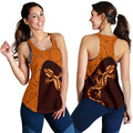 Aboriginal Women's Racerback Tank - Lizard in Aboriginal Dreaming - Vibe Hoodie