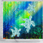 aboriginal-shower-curtains-indigenous-turtle-ocean-dot-painting-art