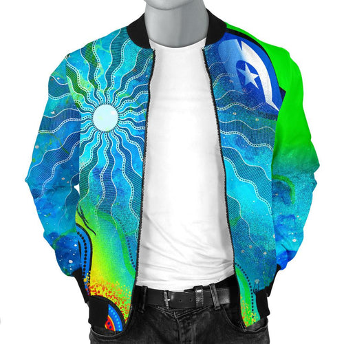 mens-bomber-jacket-torres-strait-islanders-flag-with-aboriginal-patterns-jacket