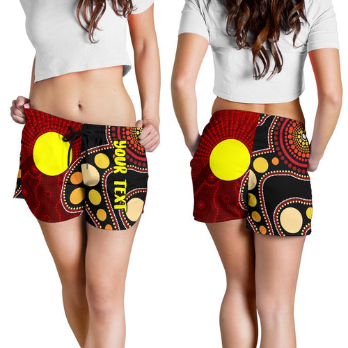 [Custom] Women's Shorts Australia Aboriginal Lives Matter Flag - Vibe Hoodie