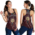 Racerback Tank - Aboriginal Dot Painting Top Tank Tree - Women - Vibe Hoodie