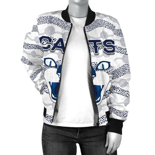 geelong-women-bomber-jacket-cats-indigenous-white