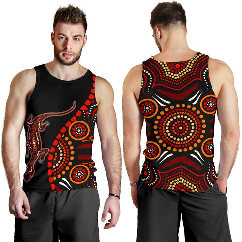 aboriginal-mens-tank-top-aboriginal-lizard-with-dot-painting-patterns