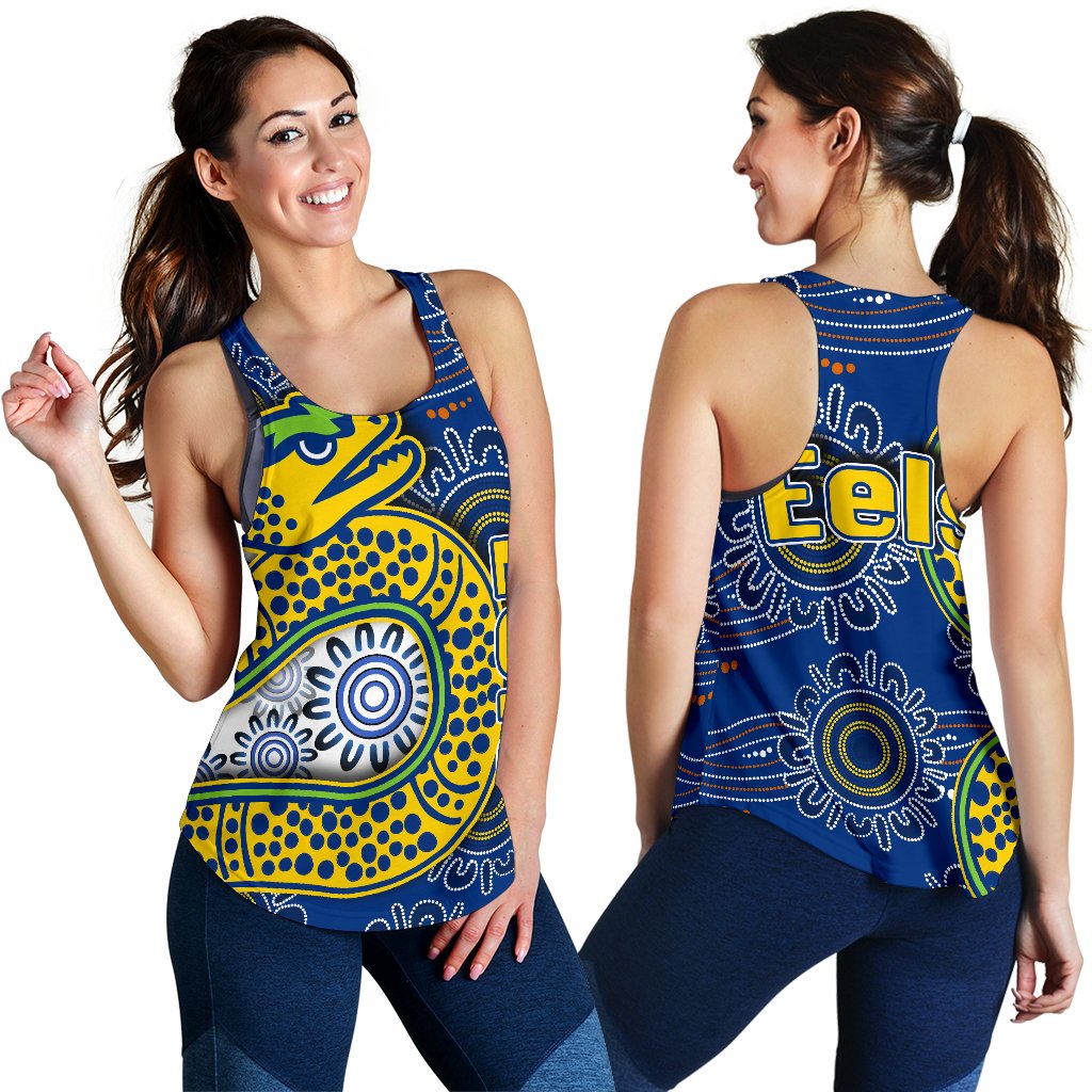 Parramatta Eels Women's Racerback Tank Indigenous - Vibe Hoodie
