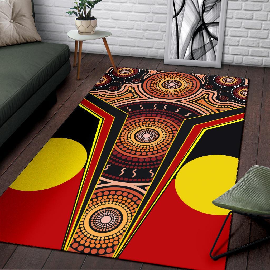area-rug-aboriginal-with-dot-painting-art