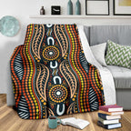 premium-blanket-indigenous-dot-painting