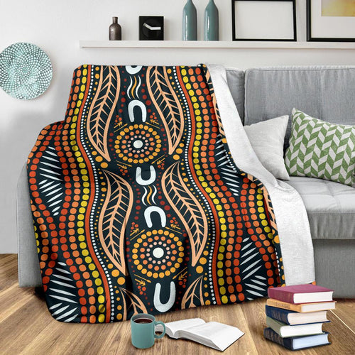 premium-blanket-indigenous-dot-painting