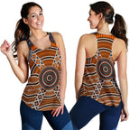 Racerback Tank - Aboriginal Dot Painting Tank Top Ver01 - Women - Vibe Hoodie