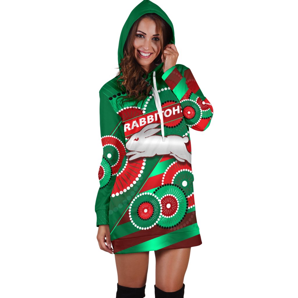rabbitohs-women-hoodie-dress-indigenous-bravery