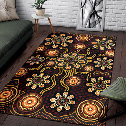 area-rug-aboriginal-flower-dot-painting