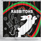 rabbitohs-shower-curtain-indigenous-mystery-vibes