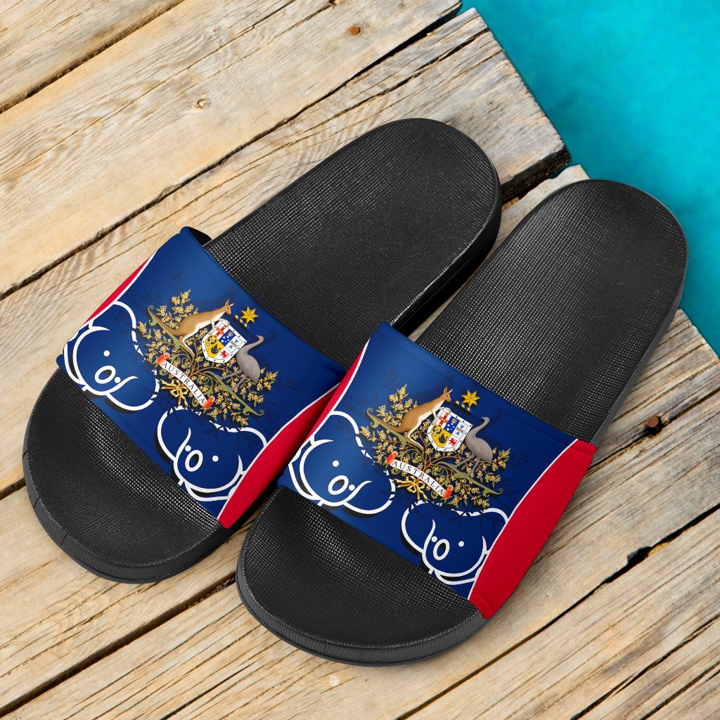 slide-sandals-australian-flag-coat-of-arms-and-koala-black