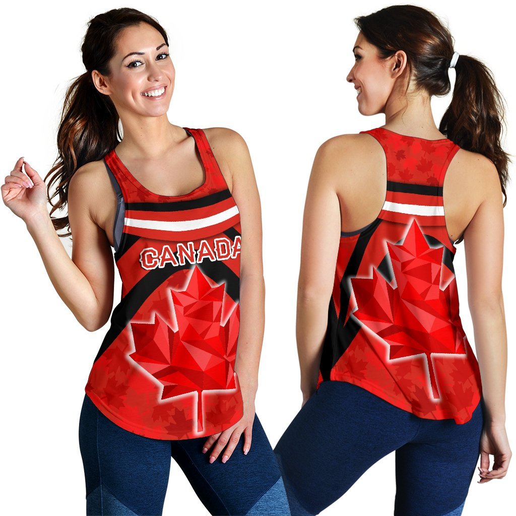Canada Women Racerback Tank - Vibes Version - Vibe Hoodie