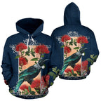 tui-and-pohutukawa-new-zealand-hoodie