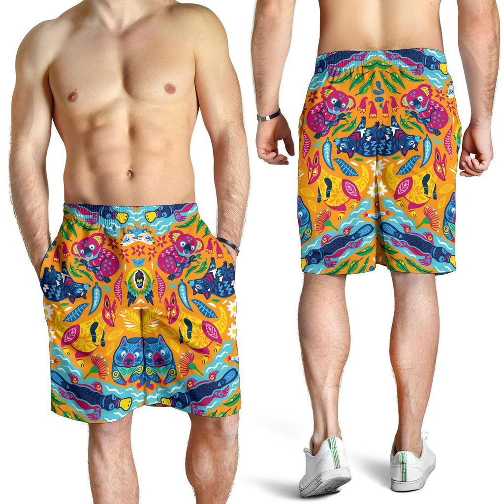 short-australian-animals-short-color-art-men