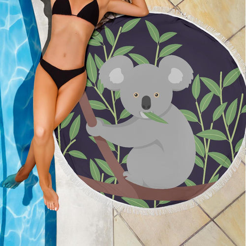 beach-blanket-koala-blanket-climbing-tree-painting-59-x-59-inches