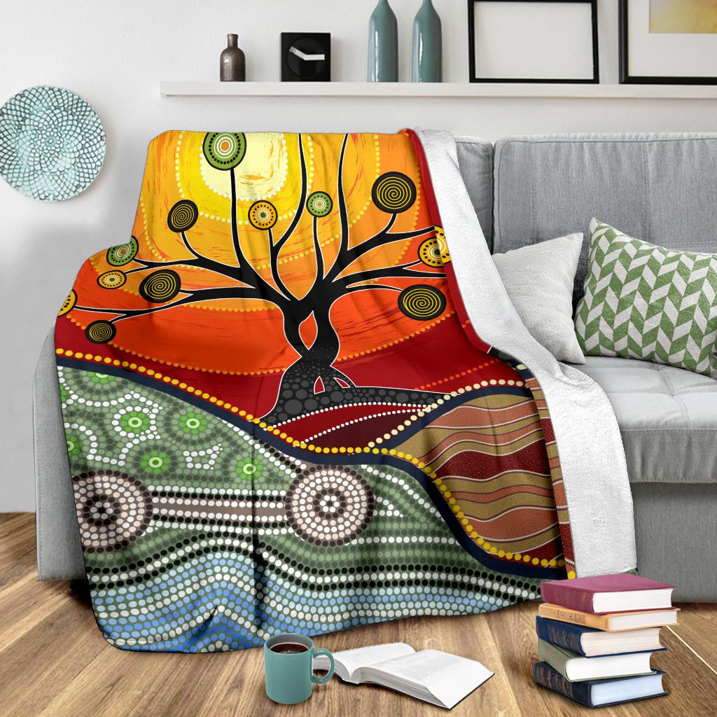 premium-blanket-australian-aboriginal-tree