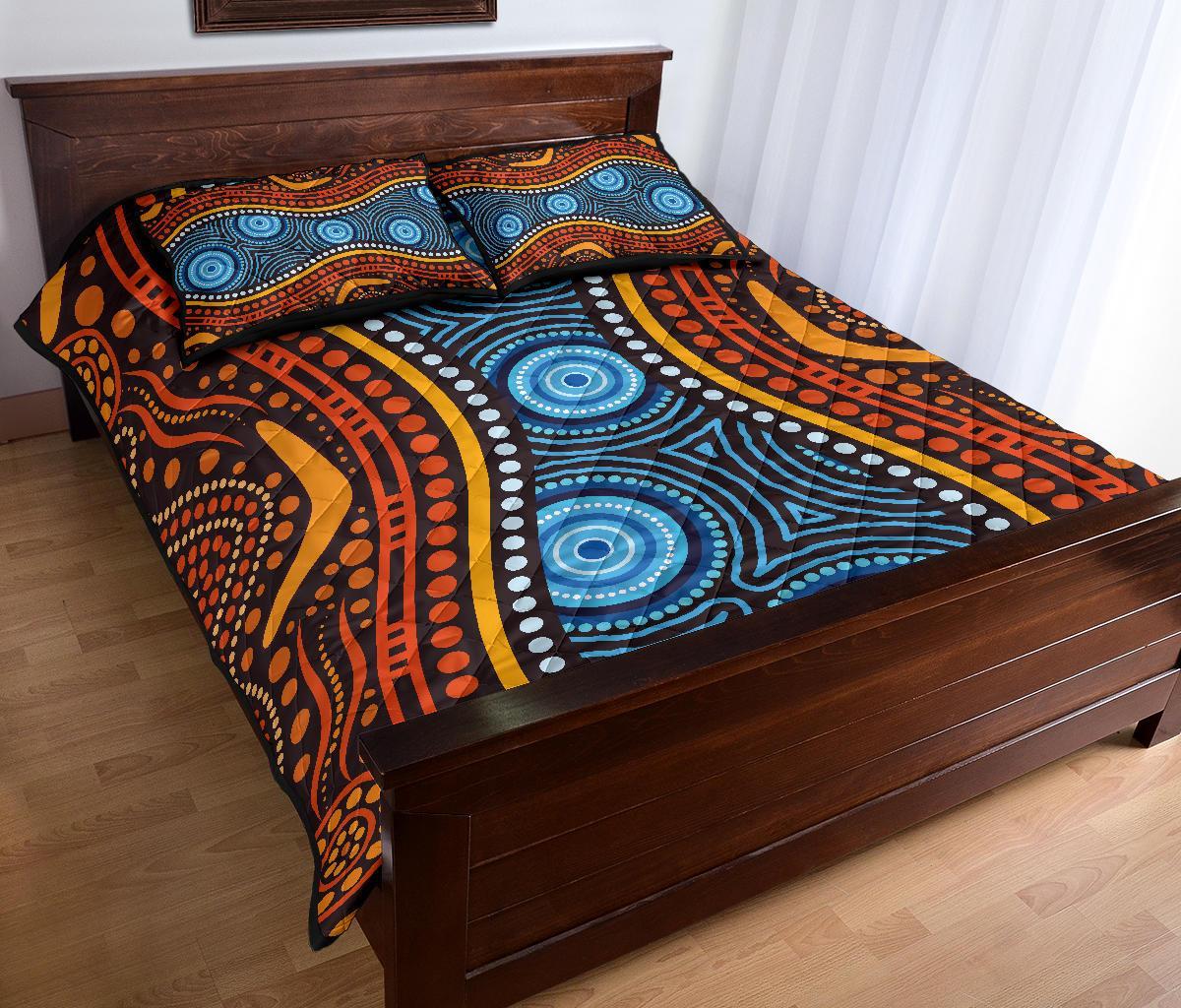 aboriginal-quilt-bed-set-boomerang-circle-dot-painting-art-ver01