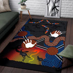 aboriginal-area-rug-australian-boomerang-and-snake-indigenous-art