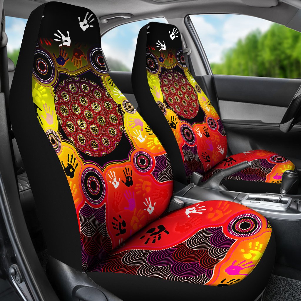 aboriginal-car-seat-covers-indigenous-circle-dot-painting-hand-art