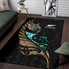 new-zealand-area-rug-manaia-paua-fern-wing-gold