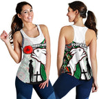 (Custom Personalised) Rabbitohs Women's Racerback Tank Indigenous Anzac Day - Vibe Hoodie
