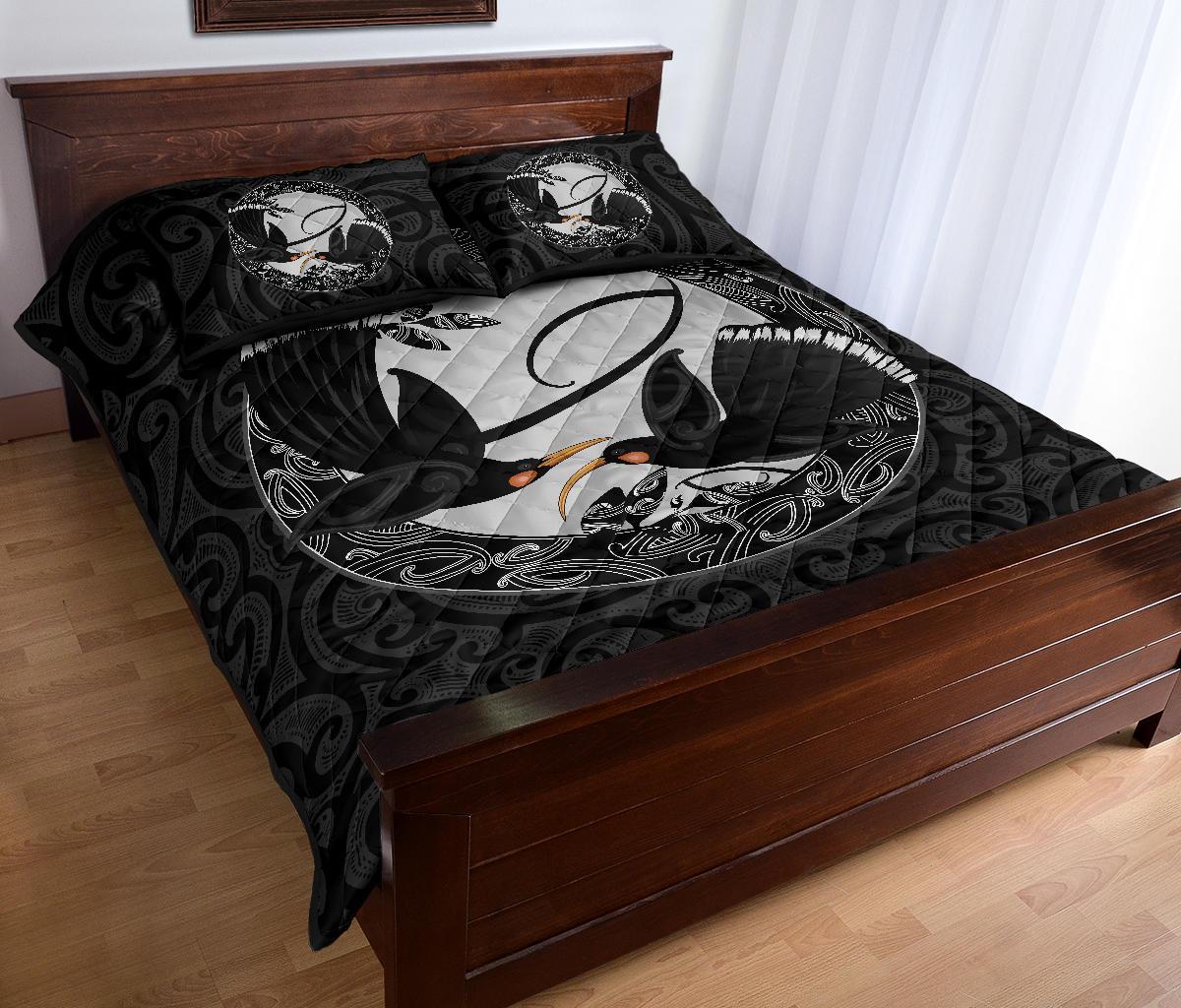 new-zealand-huia-bird-maori-quilt-bed-set