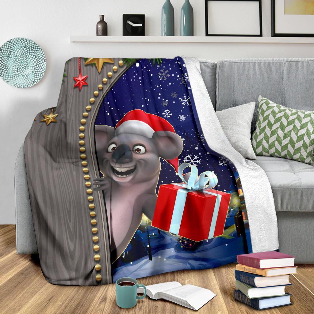 christmas-premium-blanket-fun-koala-christmas