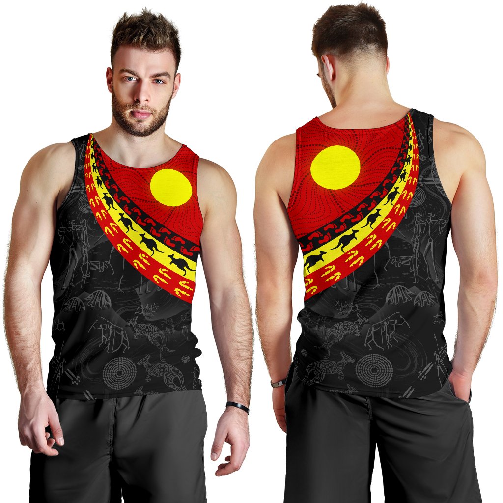 aboriginal-mens-tank-top-indigenous-flag-circle-dot-painting