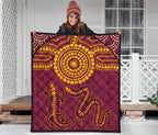 aboriginal-premium-quilt-aboriginal-snake-and-alligator