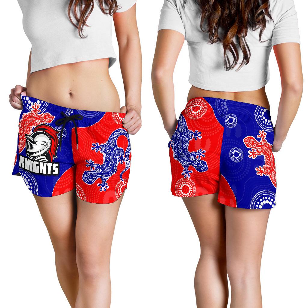 Newcastle Knights All Over Print Women's Shorts Aboriginal - Vibe Hoodie