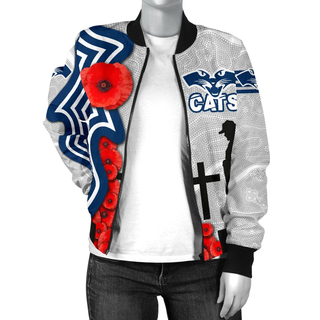 geelong-womens-bomber-jacket-cats-anzac-day-indigenous